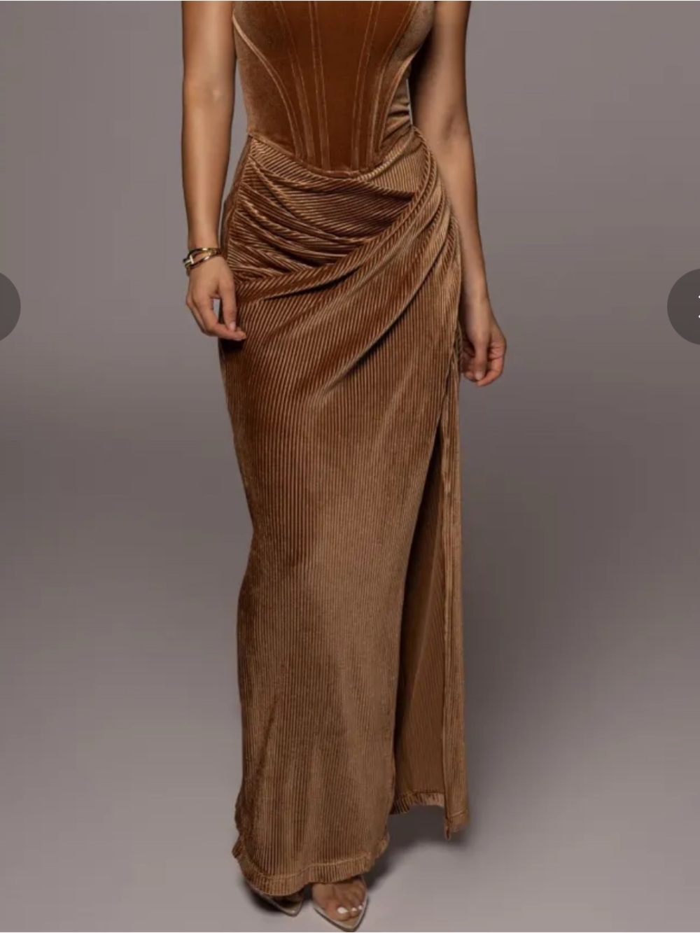 JLUXLABEL Pecan Maxi Skirt - worn once